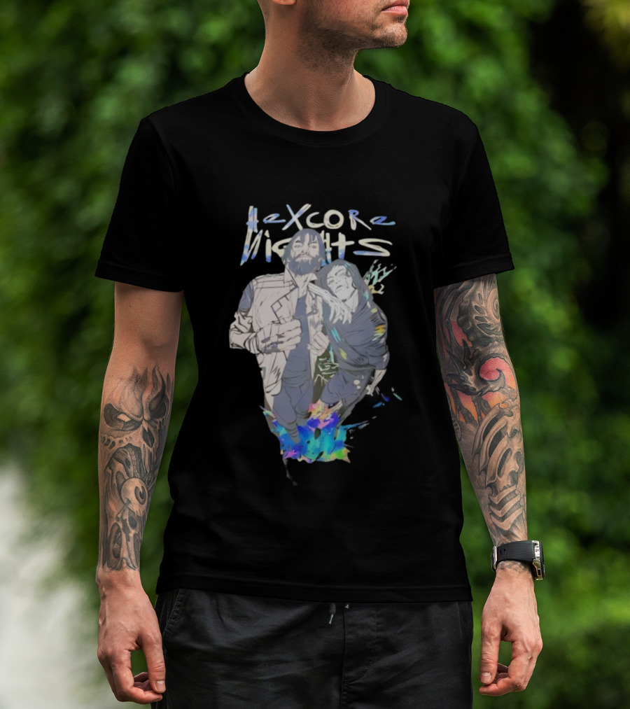Hexcore Nights Arcane Anime Characters With Vibrant Colors And Dynamic Poses T-Shirt