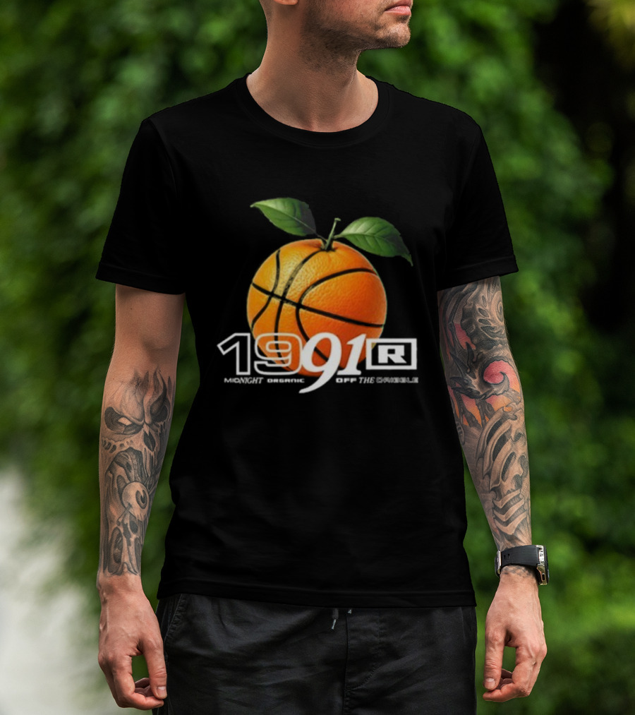 Larry June TFM 1991 Midnight Organic Off The Dribble 2.0 Basketball Orange T-Shirt