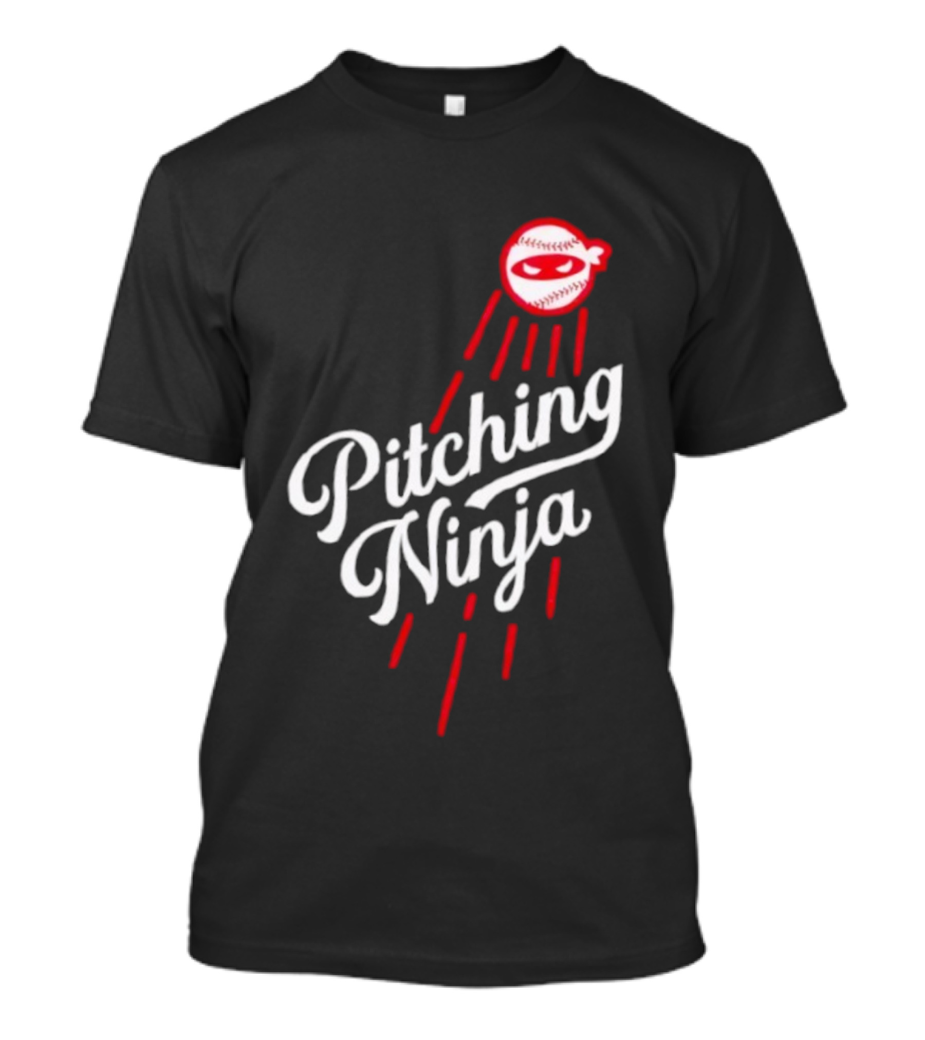 Pitching Ninja Baseball Ninja Los Angeles Dodgers MLB T-Shirt