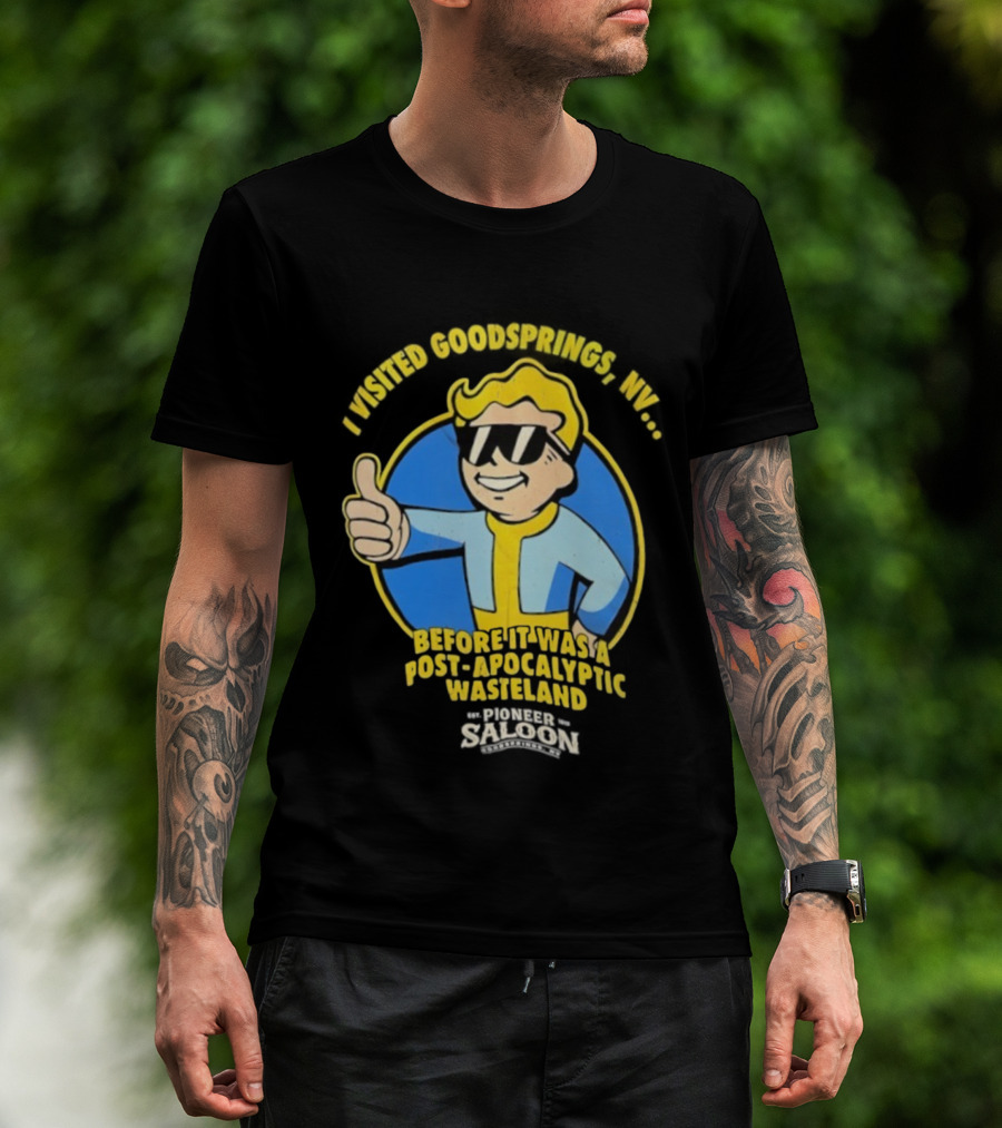 Vault Boy Thumbs Up Goodsprings NV Pre-Apocalypse Wasteland Explorer T-Shirt