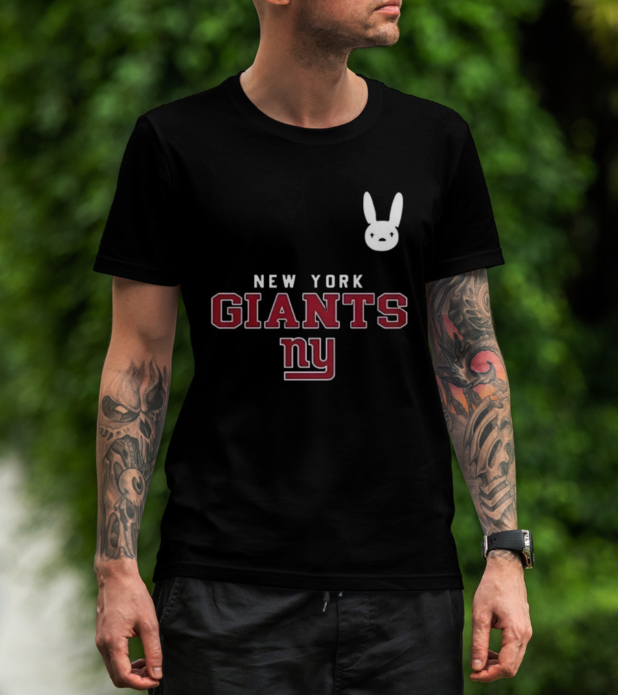 New York Giants NY DTMF Bad Bunny Collaboration T-Shirt