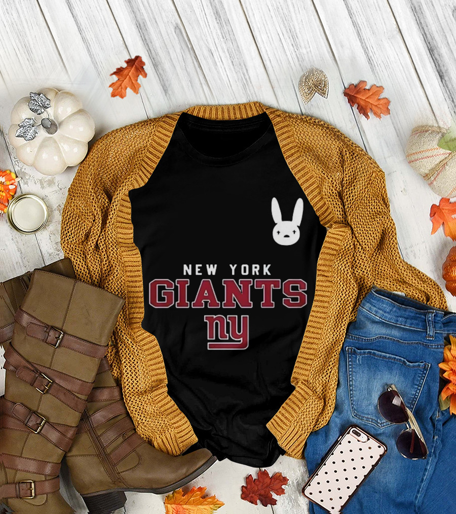 New York Giants NY DTMF Bad Bunny Collaboration T-Shirt
