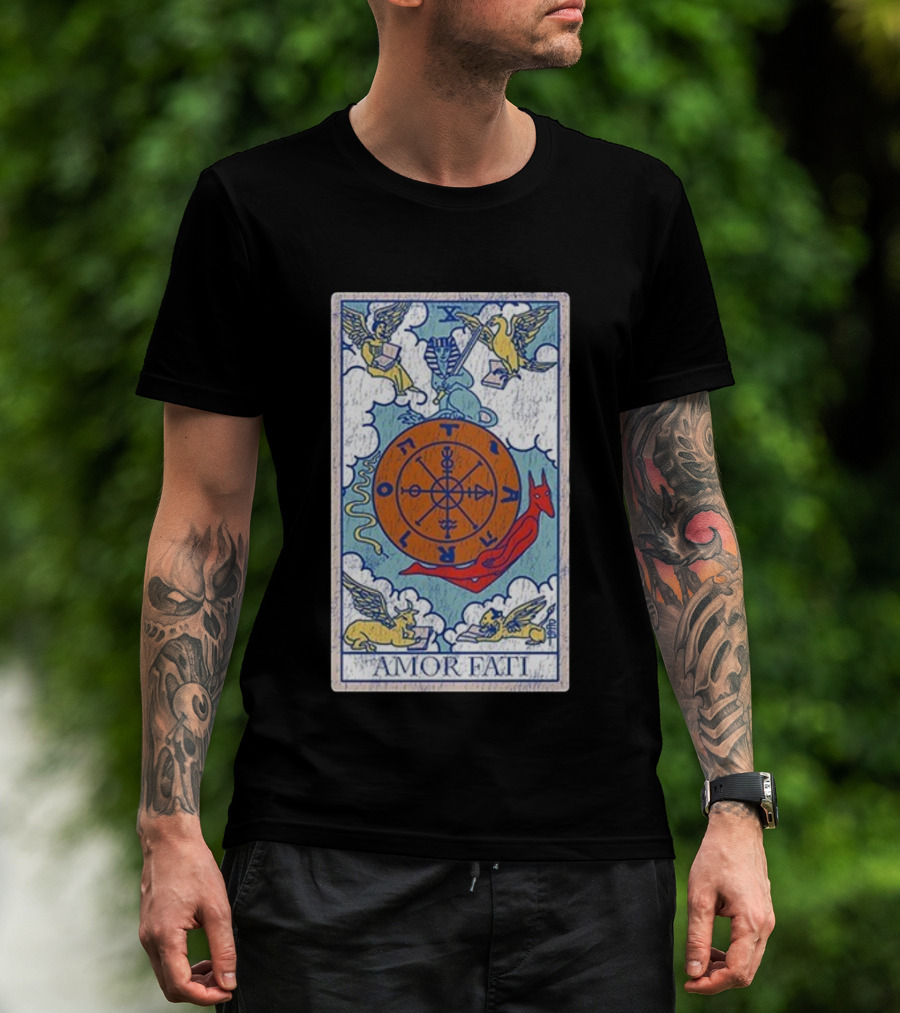 Joe Bartolozzi Amor Fati Wheel Of Fortune Tarot Destiny Unveiled Royal T-Shirt