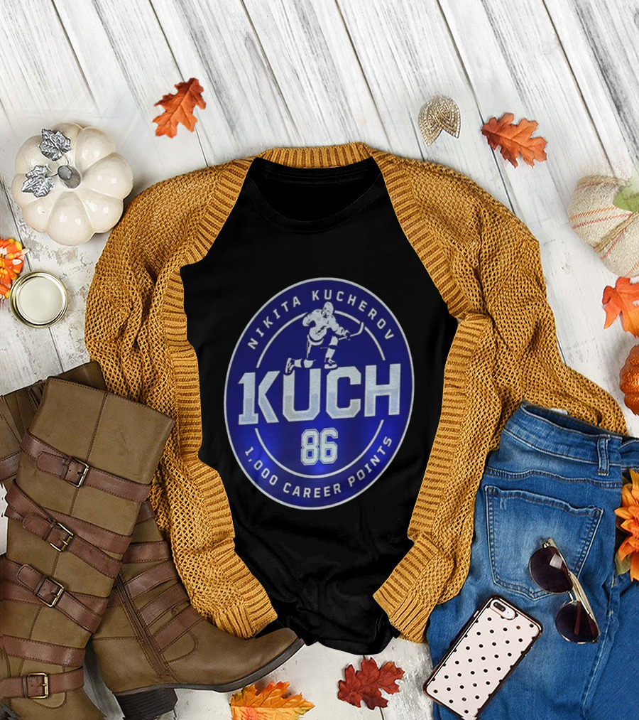Nikita Kucherov KUCH 86 1000 Career Points T-Shirt