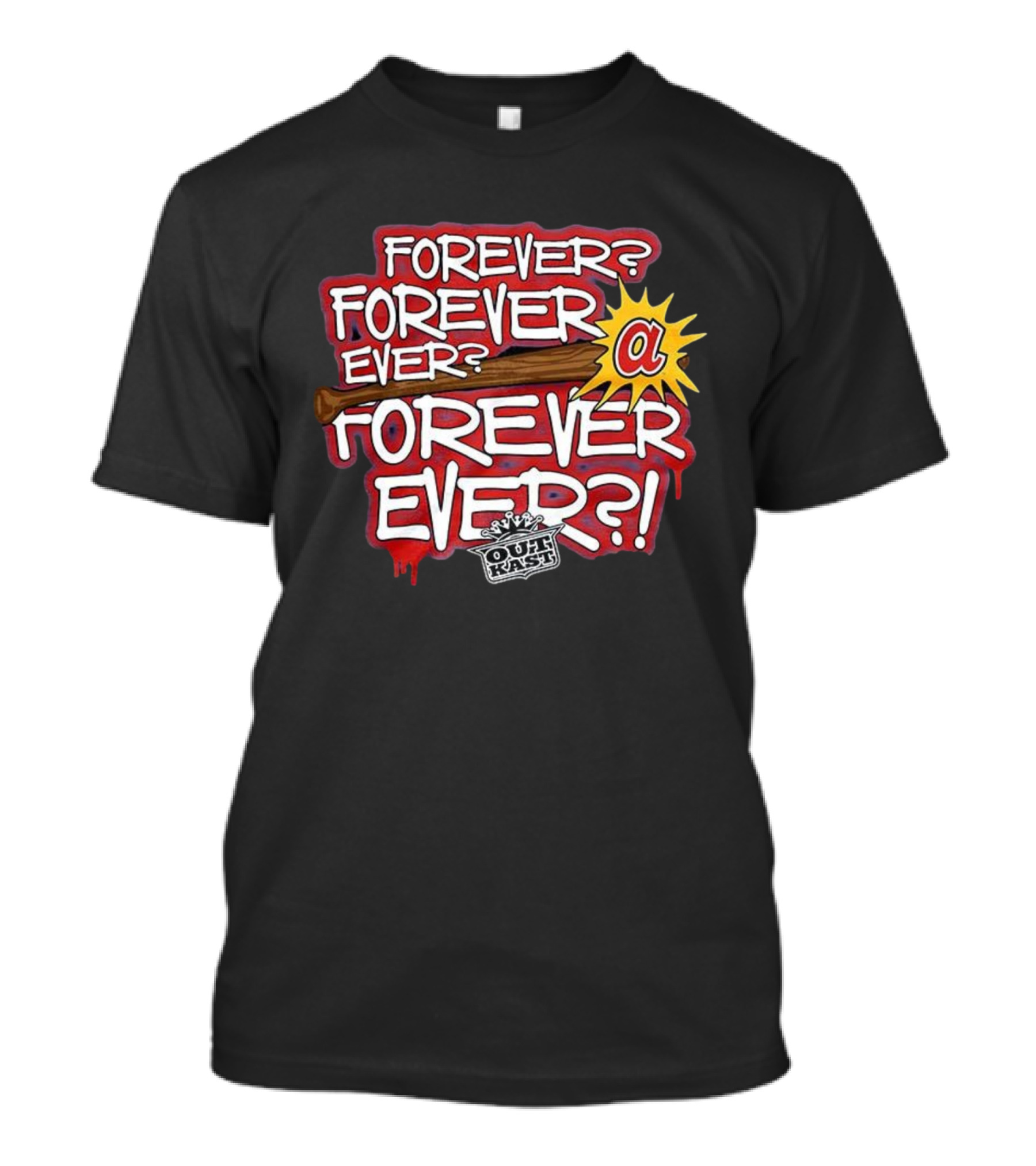 Outkast Forever Ever Atlanta Braves Baseball Collaboration T-Shirt