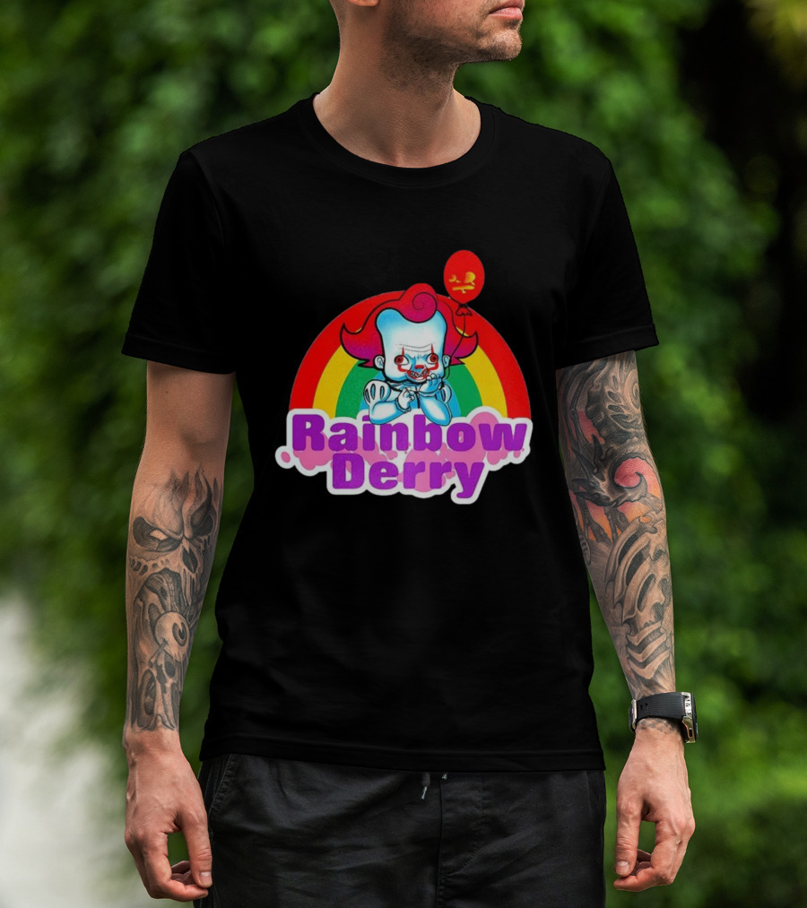 Rainbow Derry Pennywise Infant Balloon Cartoon T-Shirt