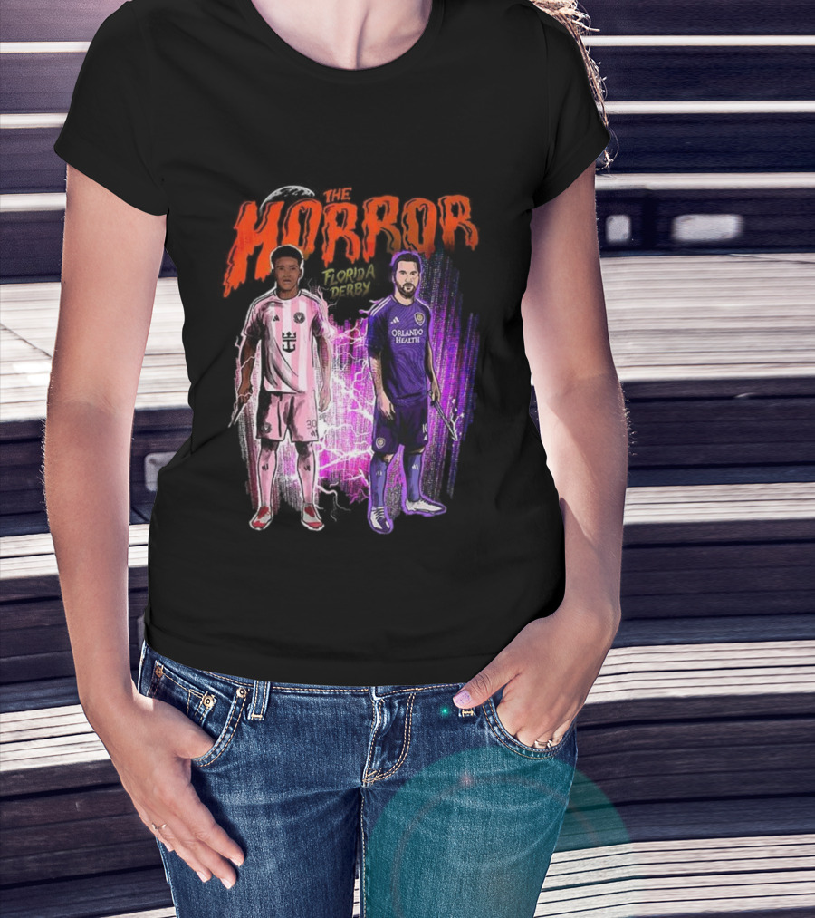 Florida Derby Horror Halloween With Miami And Orlando Players T-Shirt
