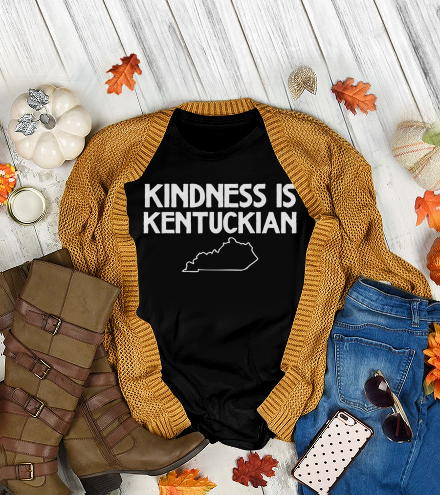 Kindness Is Kentuckian State Outline T-Shirt