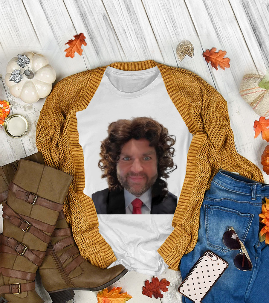 JD Vance Wavy Hair Humor Halloween T-Shirt