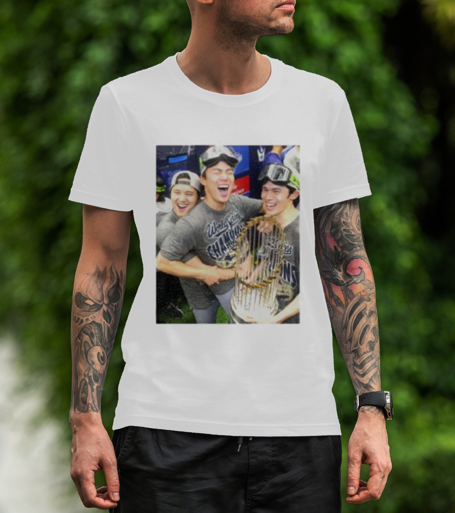 Los Angeles Dodgers World Series Champions 2025 Celebration Moment T-Shirt