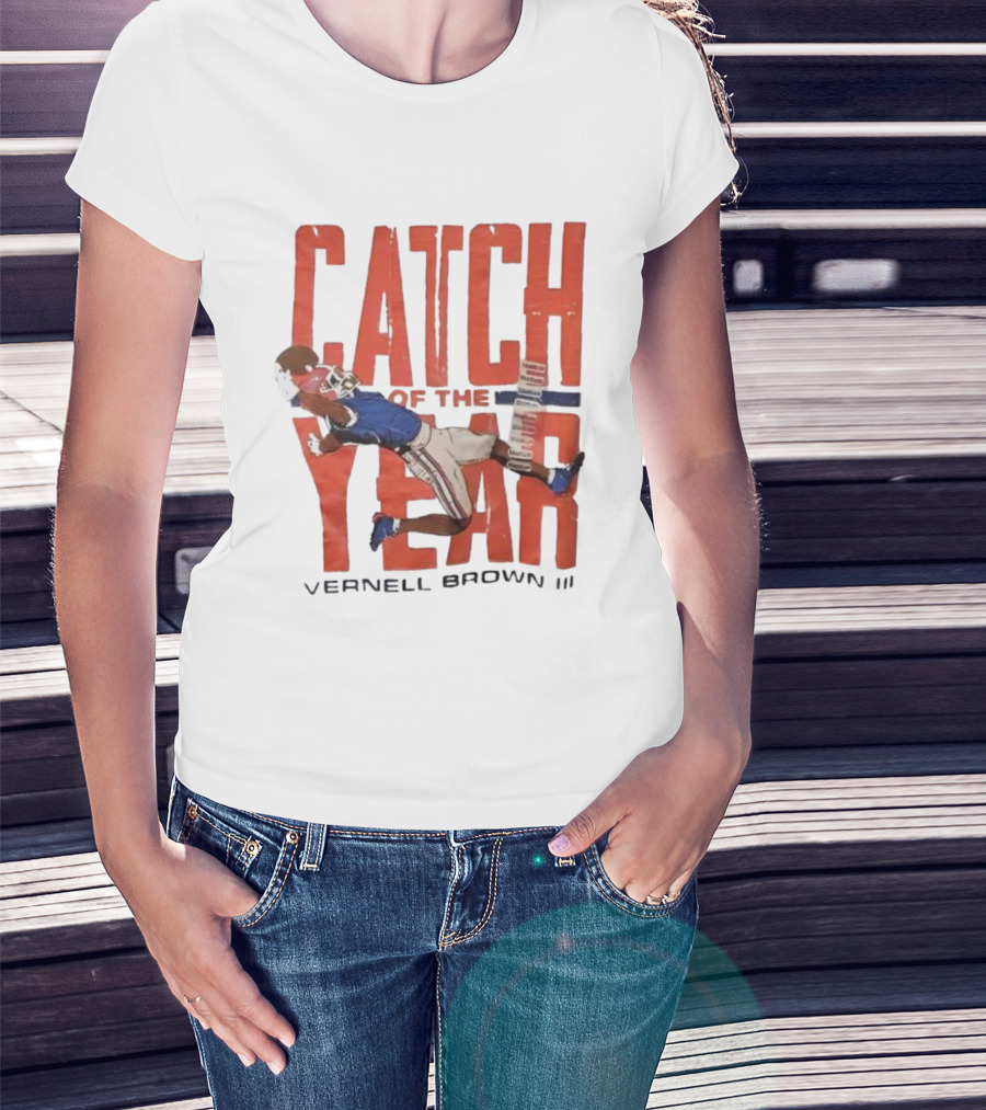 Vernell Brown III Catch Of The Year Football Action T-Shirt