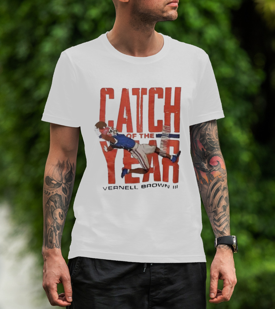 Vernell Brown III Catch Of The Year Football Action T-Shirt