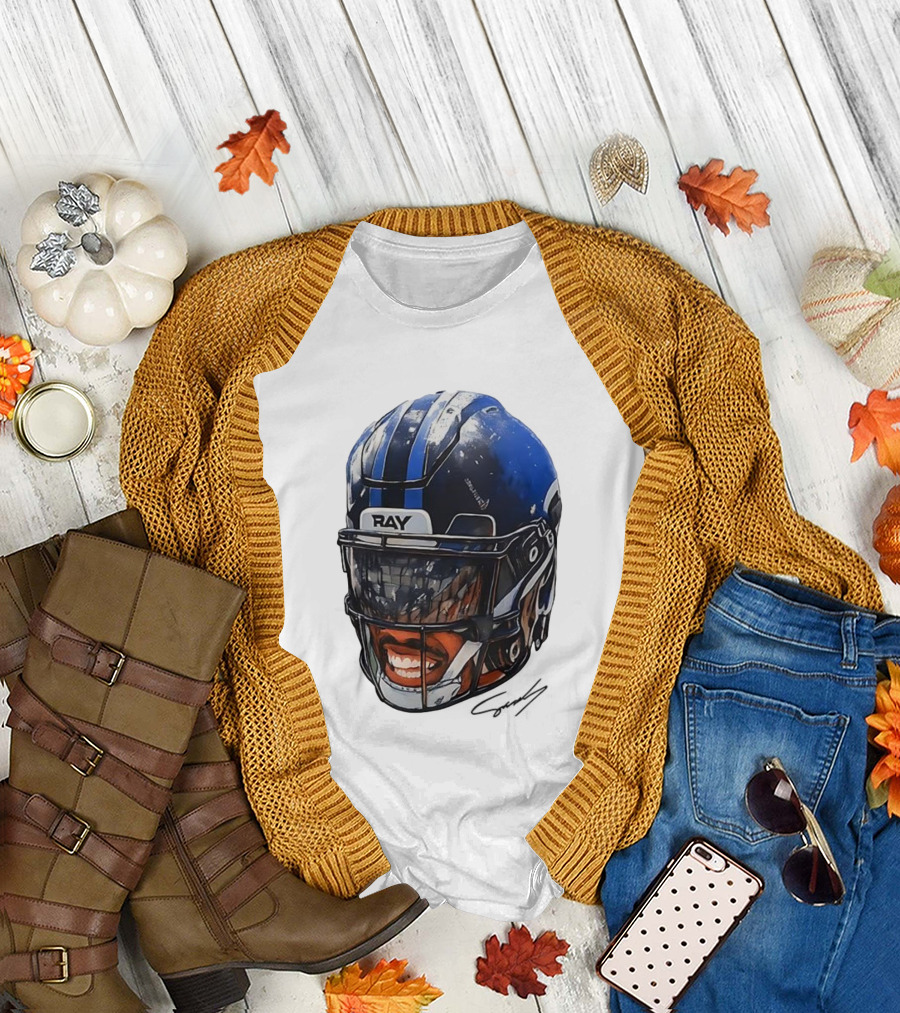 Zay Flowers Big Face Helmet Ravens Football T-Shirt