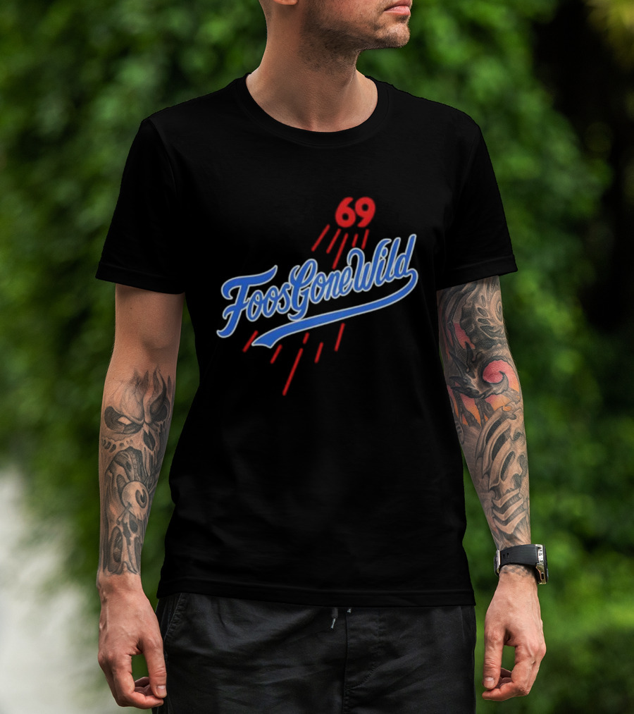 Foos Gone Wild 69 Los Angeles Dodgers Saca LA Bolsita T-Shirt