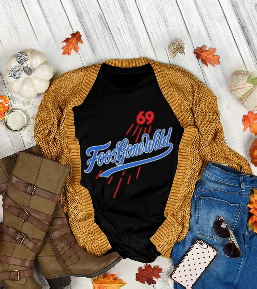 Foos Gone Wild 69 Los Angeles Dodgers Saca LA Bolsita T-Shirt