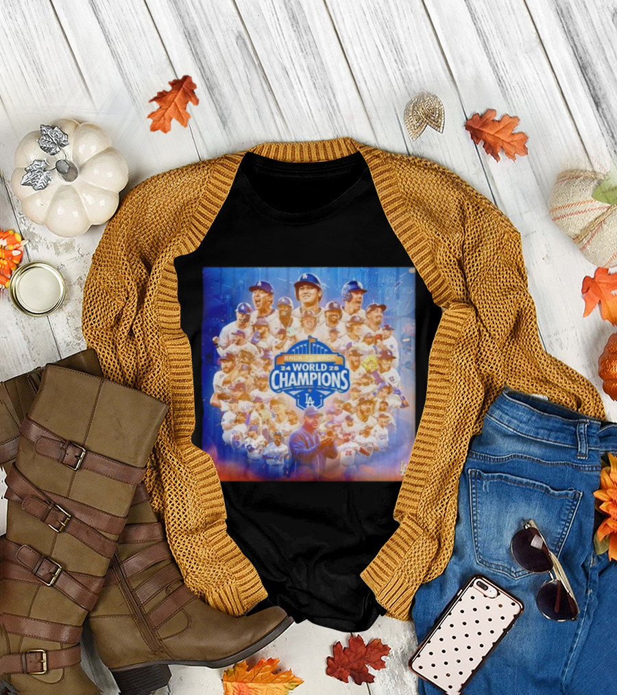 Back-To-Back 2024 2025 World Champions LA Dodgers T-Shirt