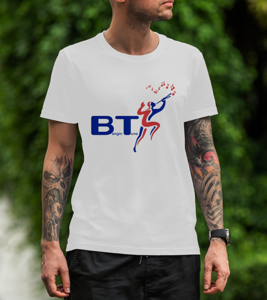 BT Bangin Tune Music Notes Jazz Player T-Shirt