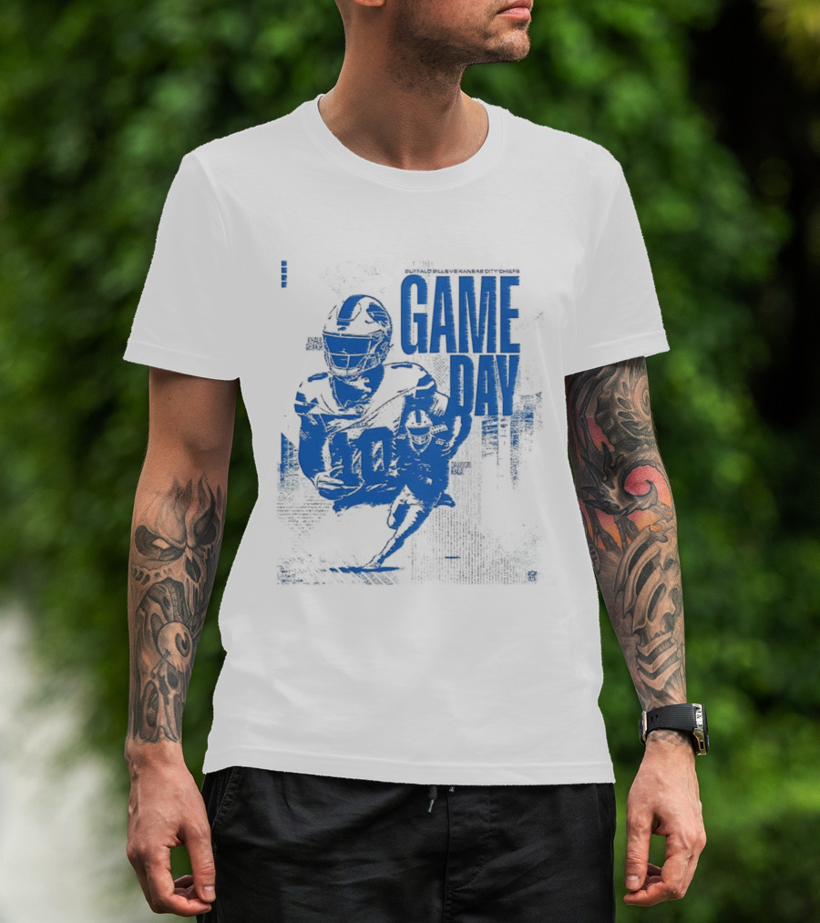 Buffalo Bills Vs Kansas City Chiefs 2025 NFL Game Day Matchup Highlights T-Shirt