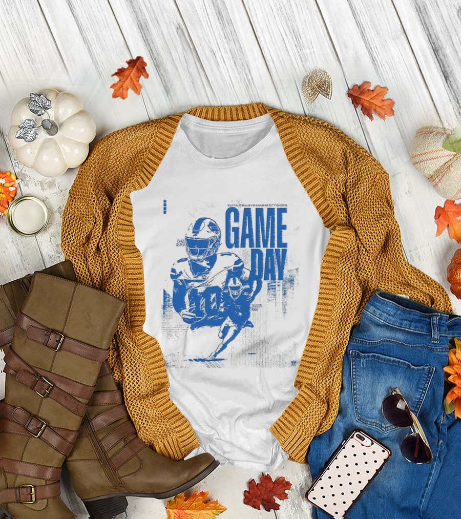 Buffalo Bills vs Kansas City Chiefs 2025 NFL Game Day Matchup Highlights T-Shirt