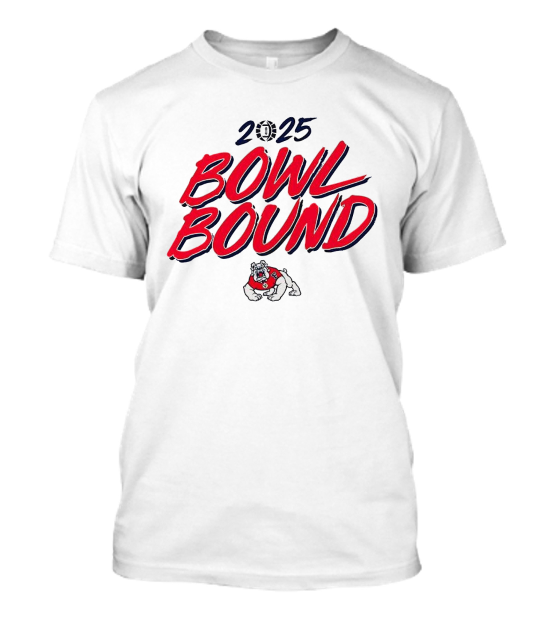 Fresno State Bulldogs 2025 Bowl Bound Football Team Spirit T-Shirt