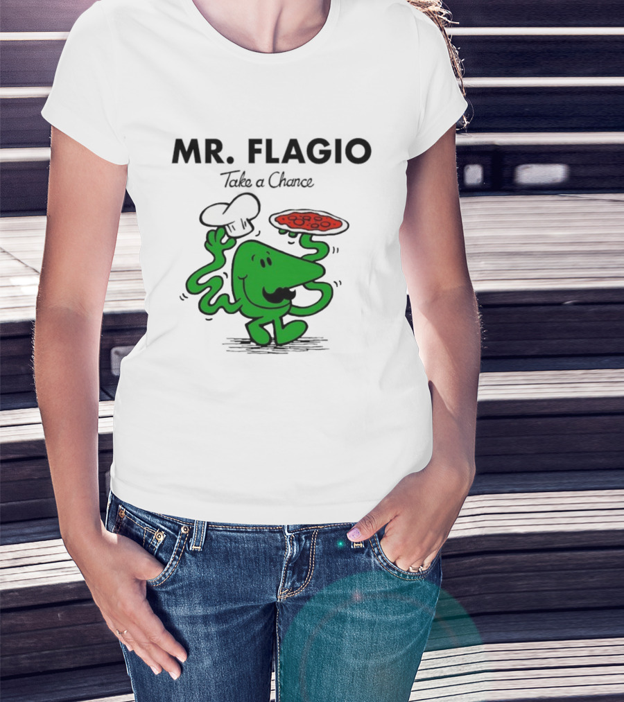 Mr. Flagio Take A Chance Chef Pizza T-Shirt