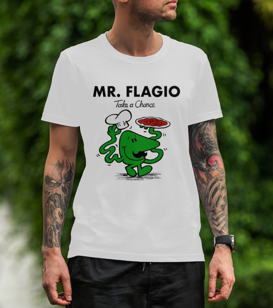Mr. Flagio Take A Chance Chef Pizza T-Shirt
