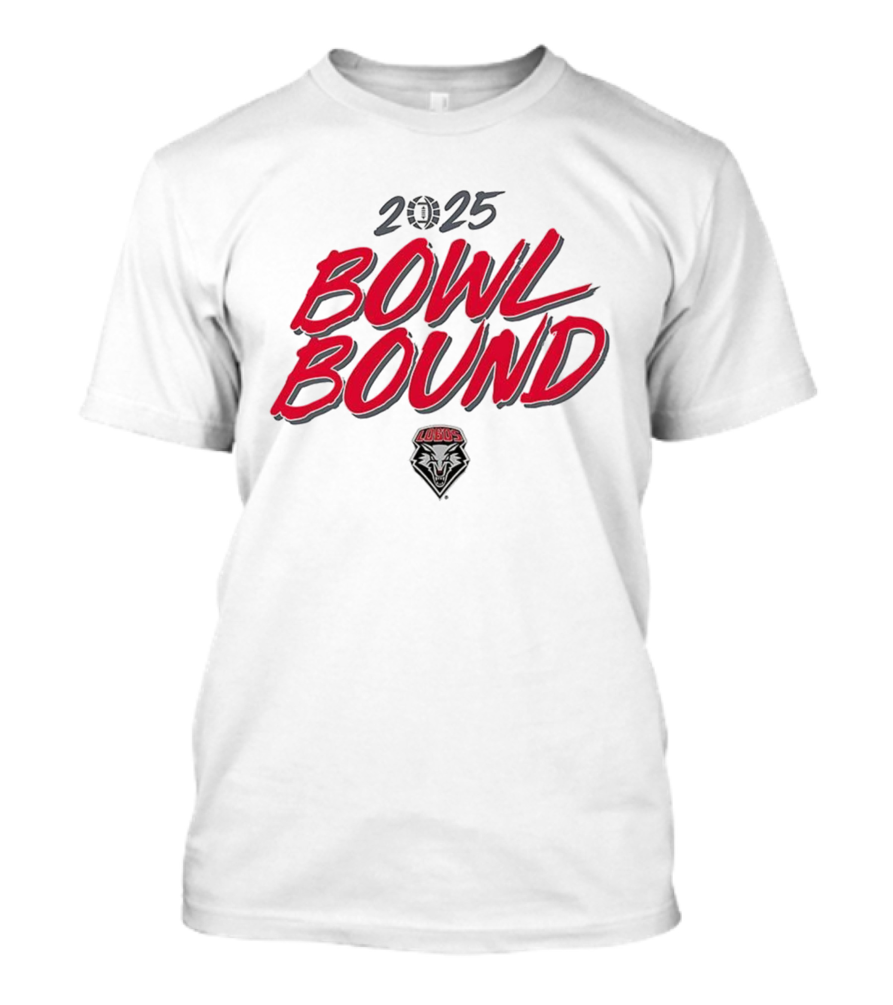 2025 Bowl Bound New Mexico Lobos Football T-Shirt