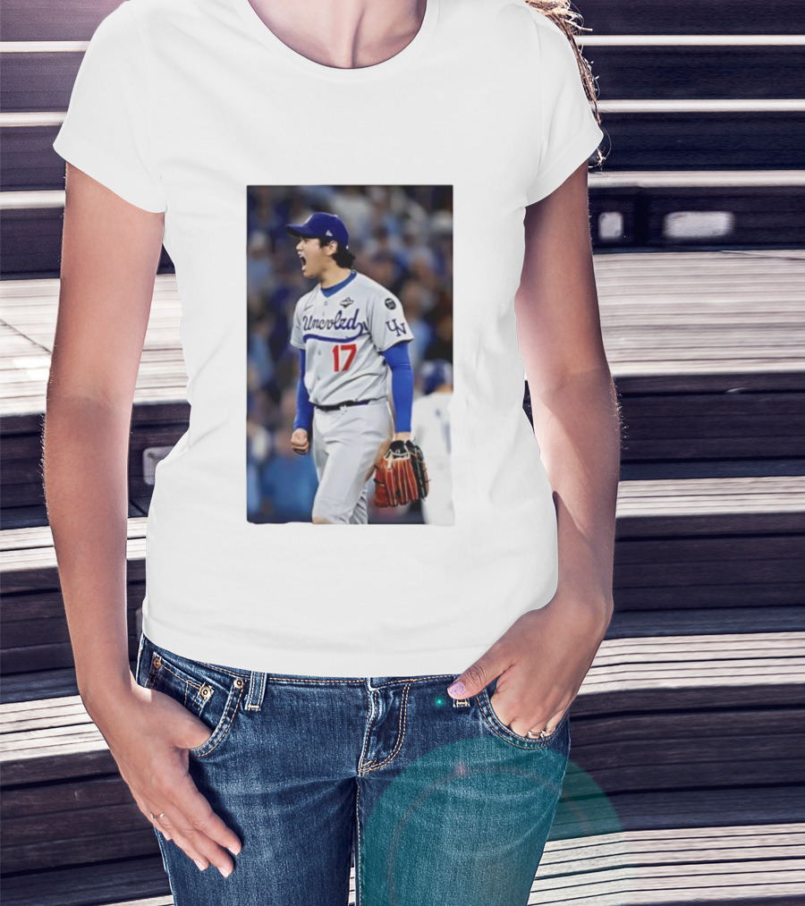 Shohei Ohtani Uncoded LA Player Number 17 T-Shirt