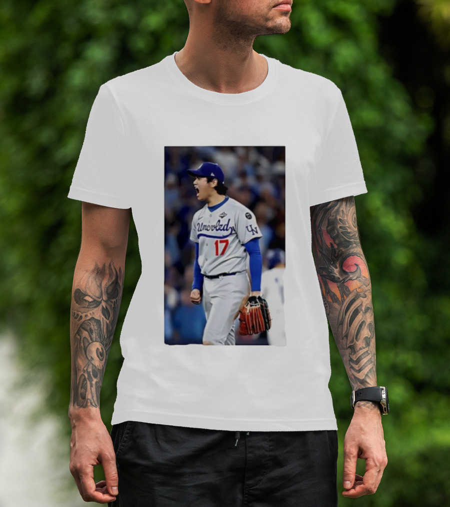 Shohei Ohtani Uncoded LA Player Number 17 T-Shirt