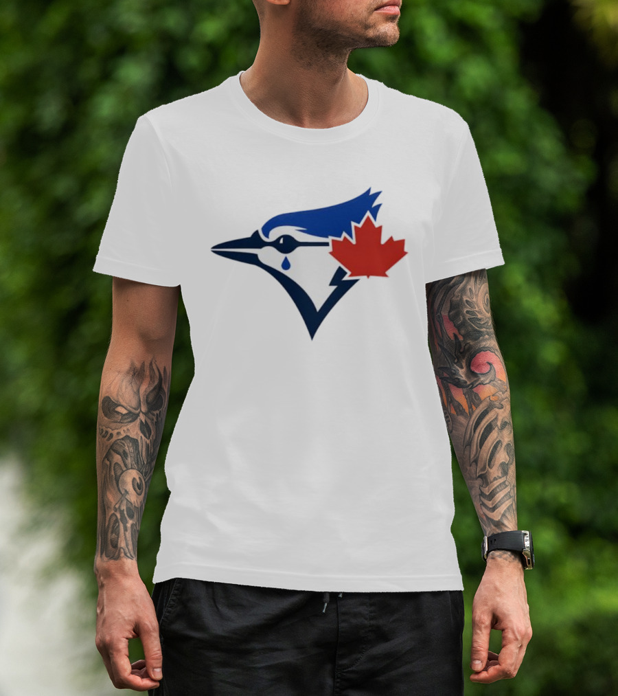 Toronto Blue Jays Maple Leaf Logo With Tear Drop T-Shirt