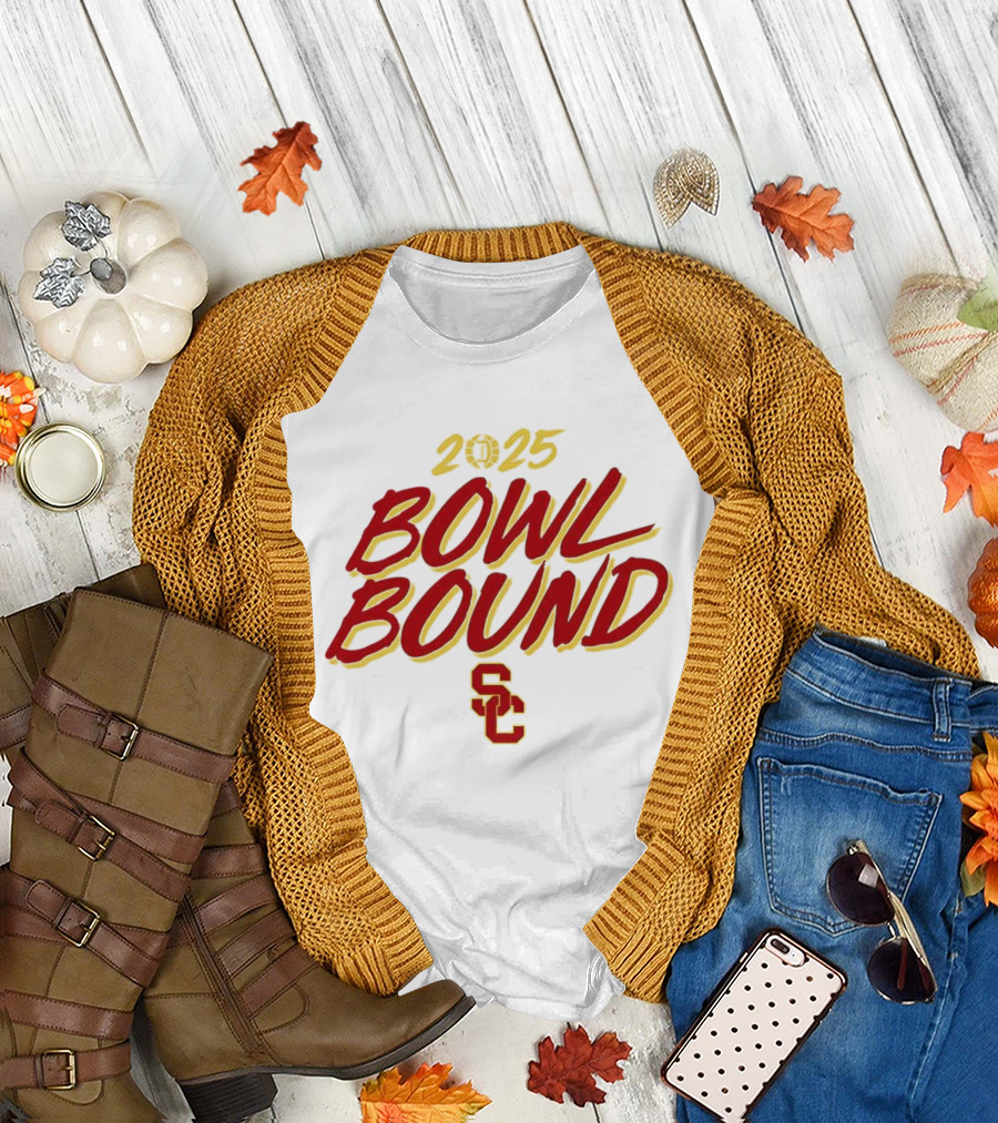 2025 USC Trojans Bowl Bound Football SC T-Shirt