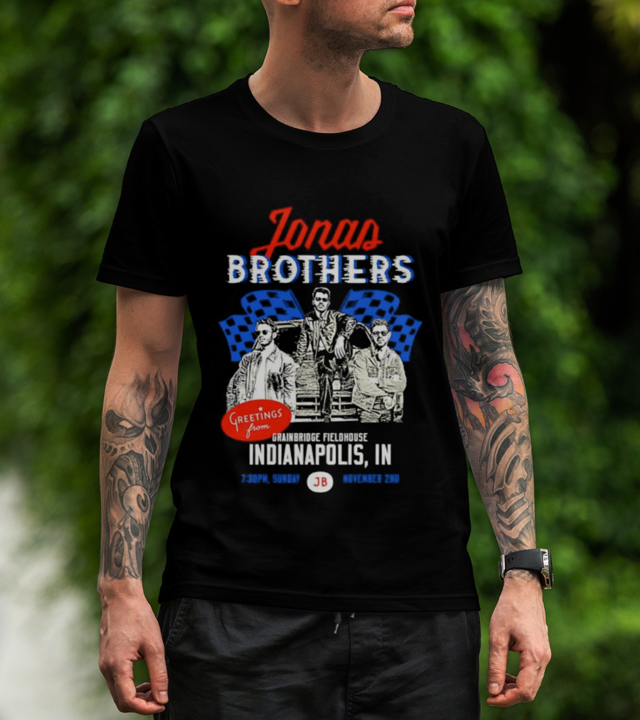 Greetings From Jonas Brothers Indianapolis IN Sunday JB Your Hometown T-Shirt