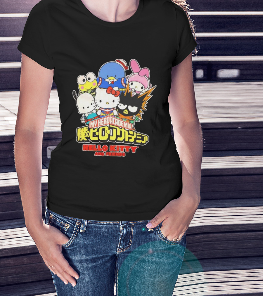 My Hero Academia Boku No Hiro Akademia Hello Kitty And Friends T-Shirt