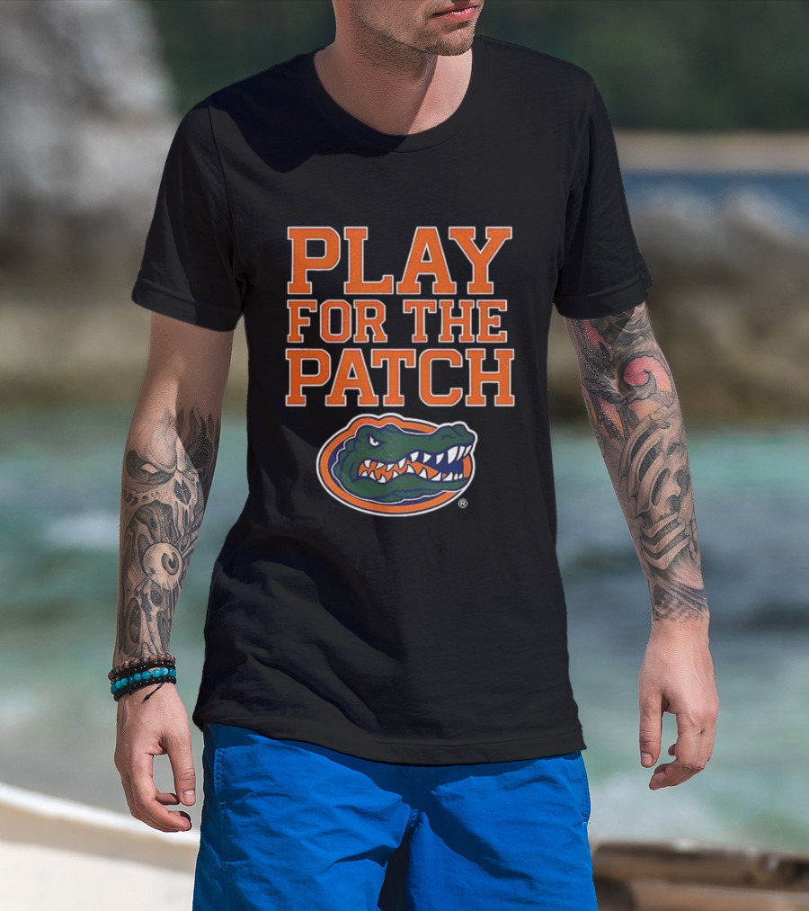 Play For The Patch Florida Gators Alligator Emblem T-Shirt