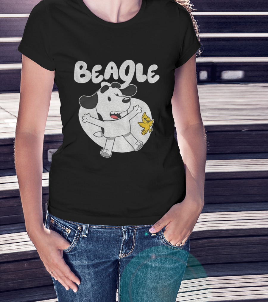 Snoopy Woodstock Bluey Beagle Dog Children Animation T-Shirt