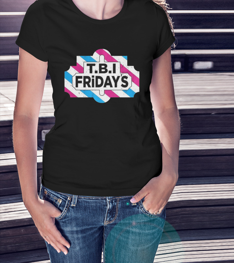 T.B.I Friday's Transgender Pride Flag T-Shirt