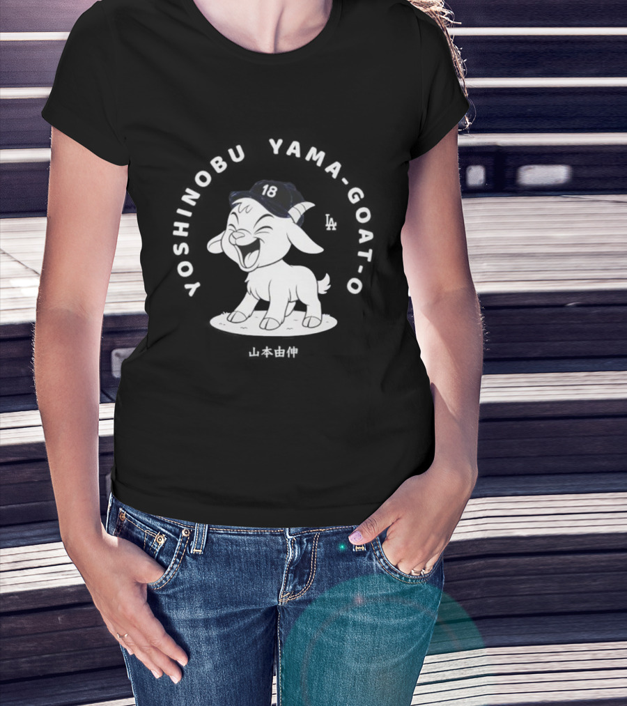 Yoshinobu Yamamoto GOAT 18 Los Angeles Dodgers T-Shirt