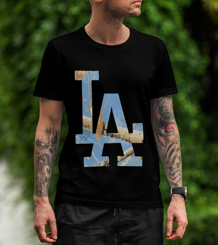 Los Angeles Dodgers LA Realtree Edge Camouflage T-Shirt