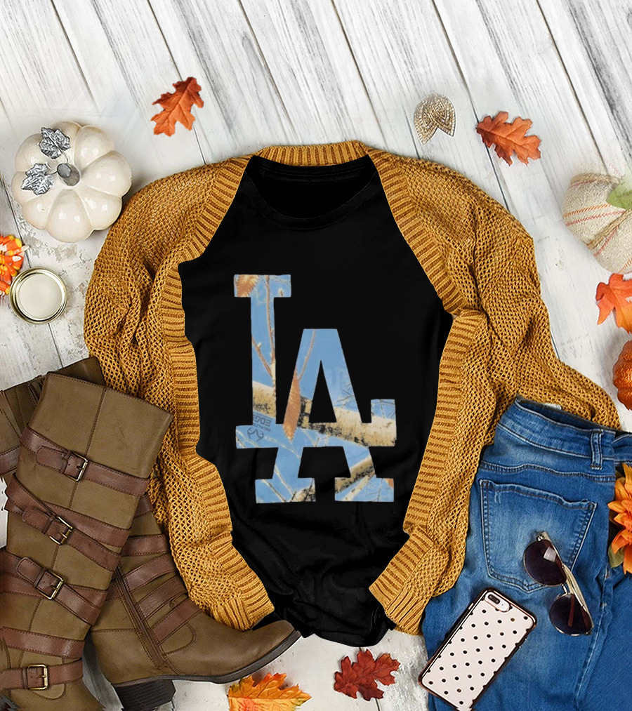 Los Angeles Dodgers LA Realtree Edge Camouflage T-Shirt