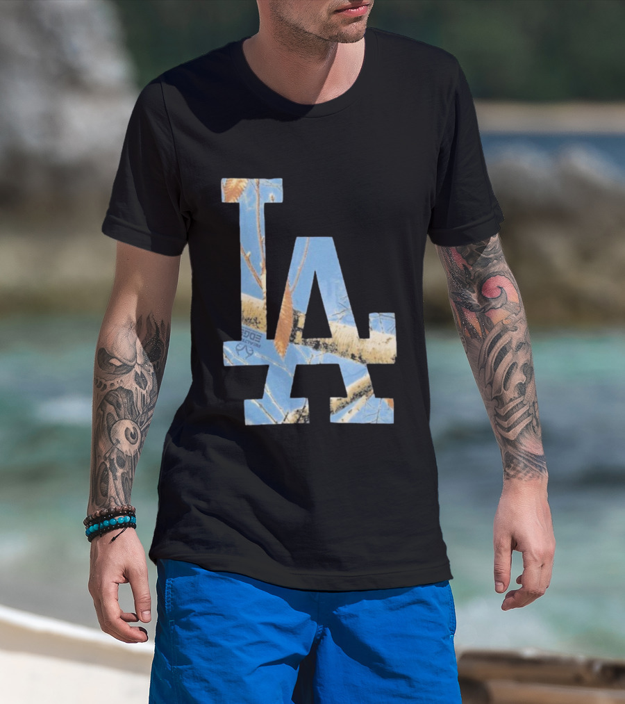 Los Angeles Dodgers LA Realtree Edge Camouflage T-Shirt