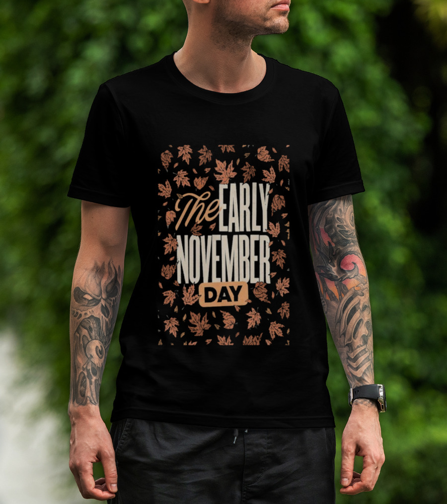 The Early November Day Leaf Pattern 2025 Tour T-Shirt