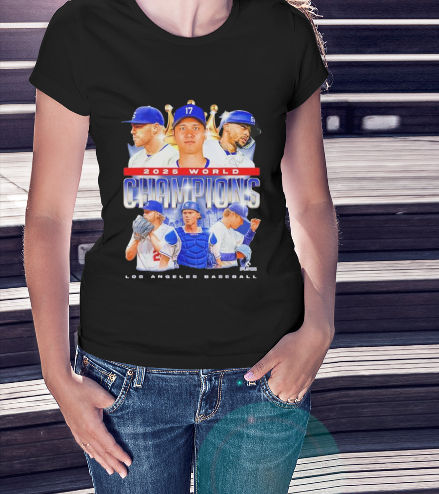 2025 World Champions Los Angeles Baseball Series T-Shirt