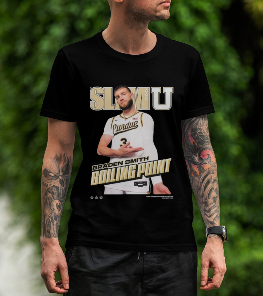 SlamU Braden Smith Boiling Point Purdue Boilermakers T-Shirt