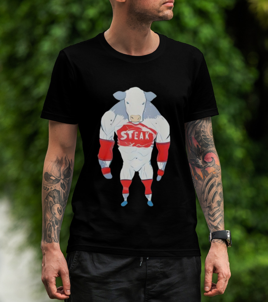 Dr Shawn Baker Cow Steak Muscle Beef Athlete T-Shirt