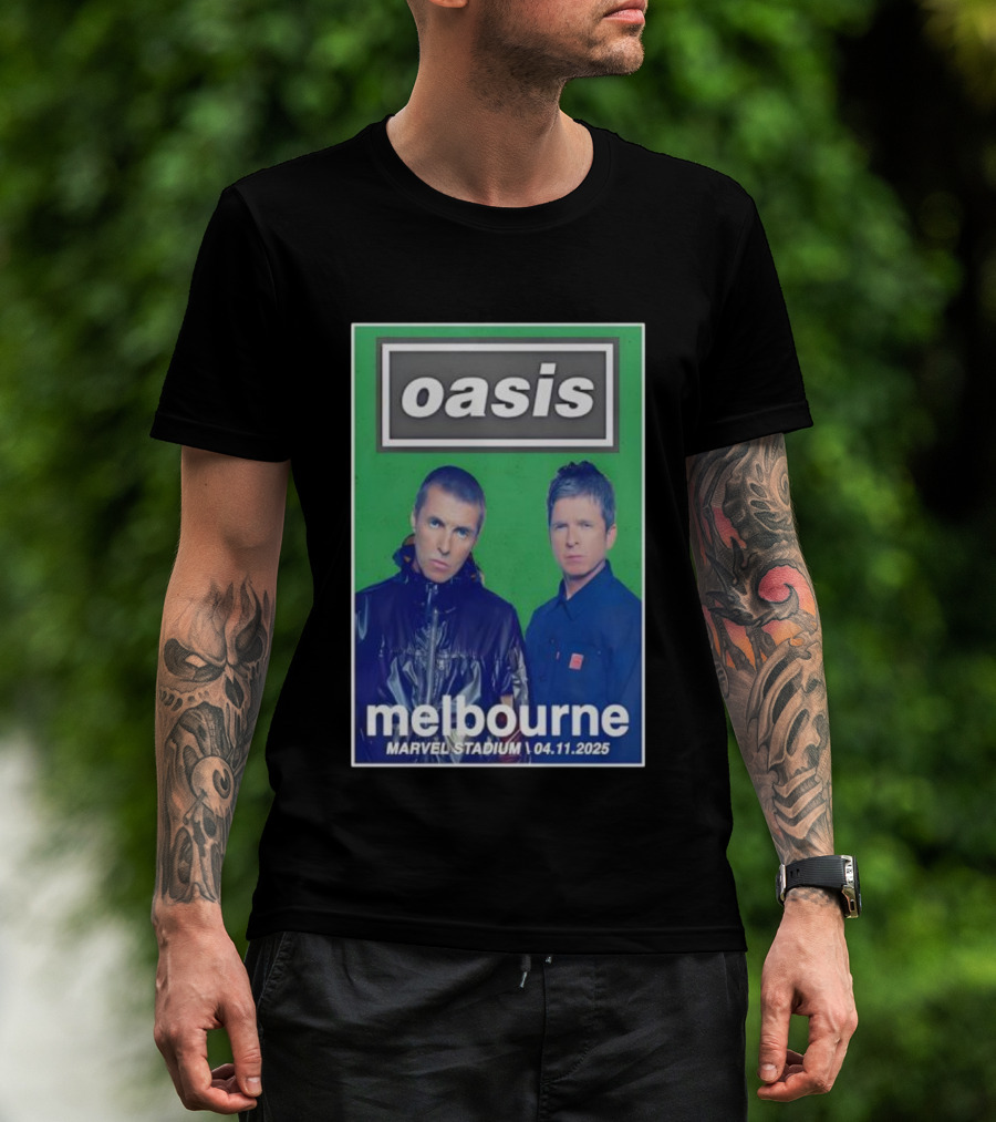 Oasis Melbourne November 4 2025 Marvel Stadium T-Shirt