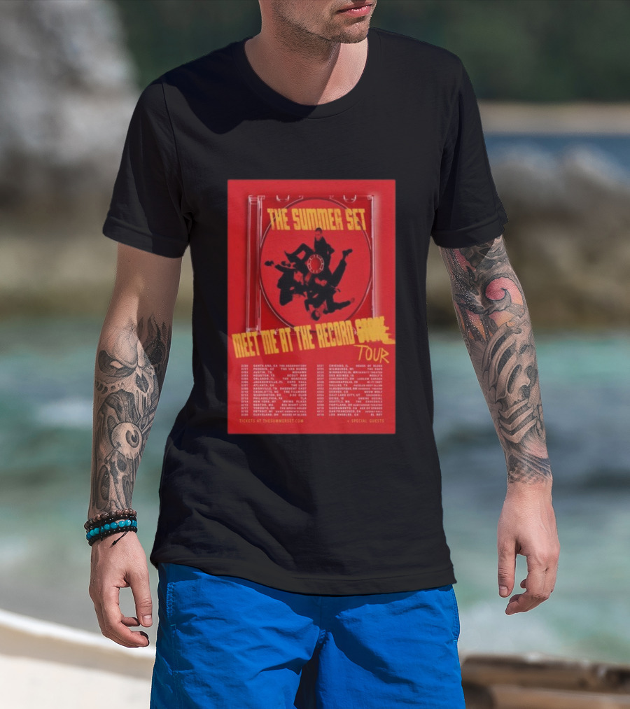 The Summer Set Meet Me At The Record Store Tour 2026 Dates Special Guests T-Shirt