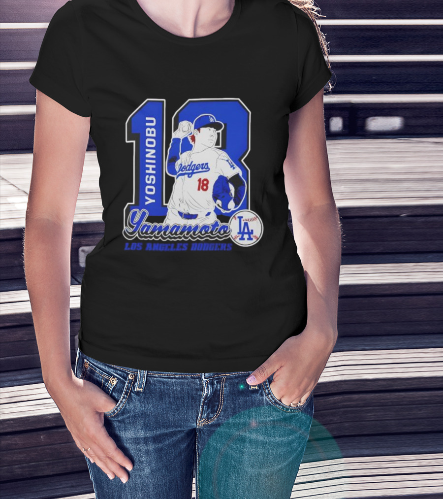 Yoshinobu Yamamoto Dodgers 18 LA Baseball 2025 T-Shirt