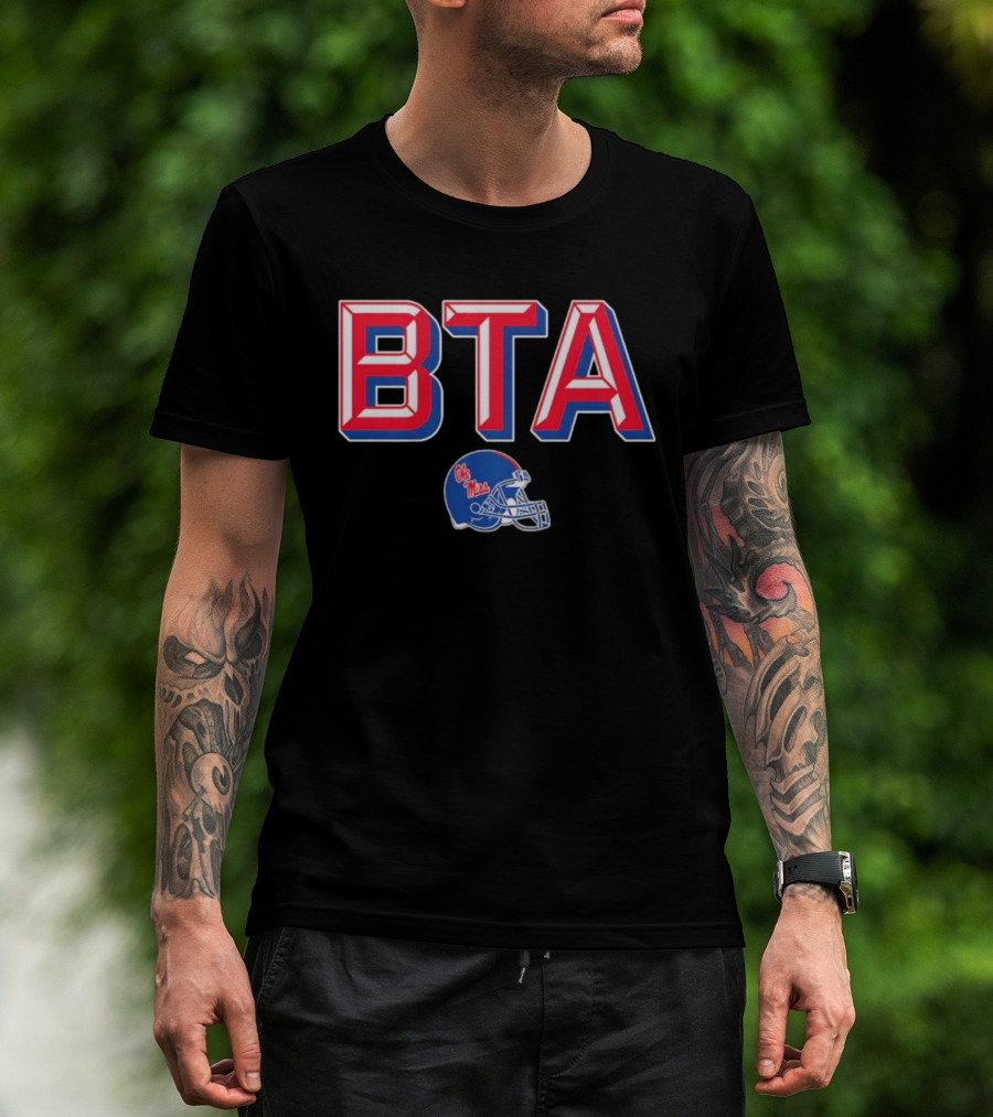 BTA Ole Miss Rebels Football Helmet T-Shirt