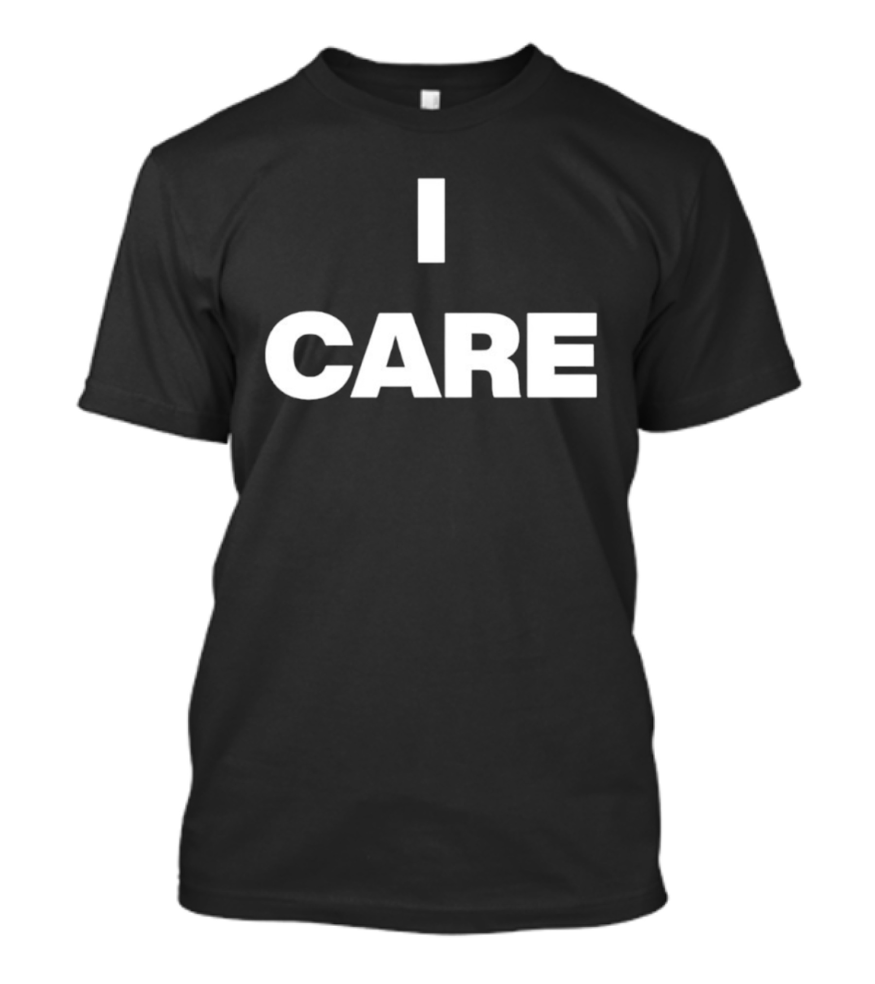 I Care 2025 Turnstile Bold Text Statement T-Shirt