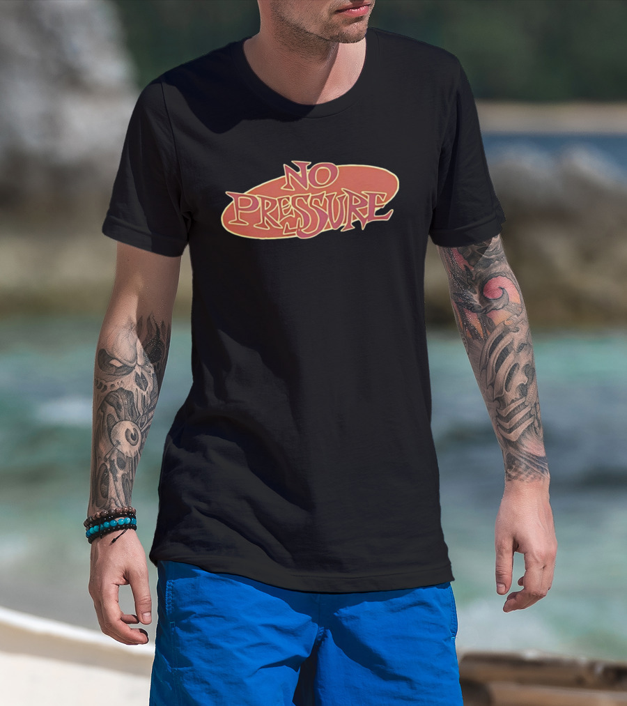 Streets Of Hate No Pressure Bold Retro Font Style T-Shirt